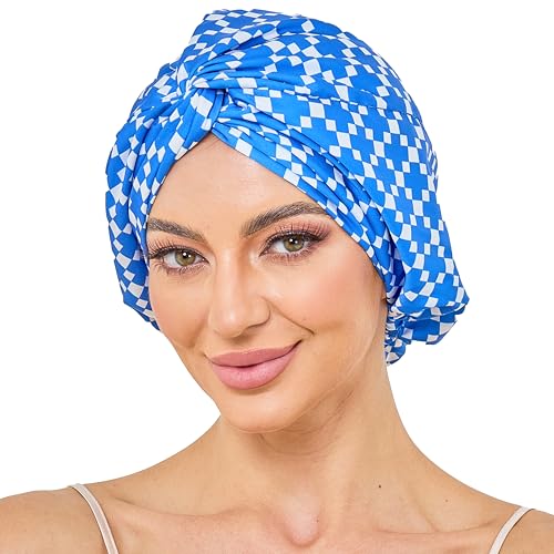 Adjustable Silk Bonnet Satin Curly Hair Wrap for Sleeping Women Anti-Frizz