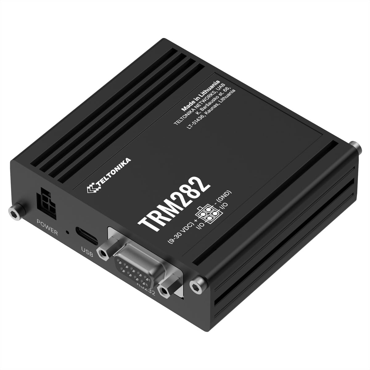 TRM282 [Global, without PSU] – LTE CAT4 Telit modem, USB & - RS232, zintegrowany GNSS i cyfrowe wejście/wyjście – : 24 m
