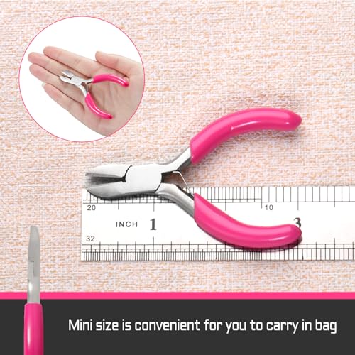 Image of Mini Diagonal Cutters 3 Inches Side Cutting Pliers Diagonal Cutting Plier Wire Cutters for Jewelry Making Beading Repair Supplies Mini Pliers for Jewelry Making Supplies