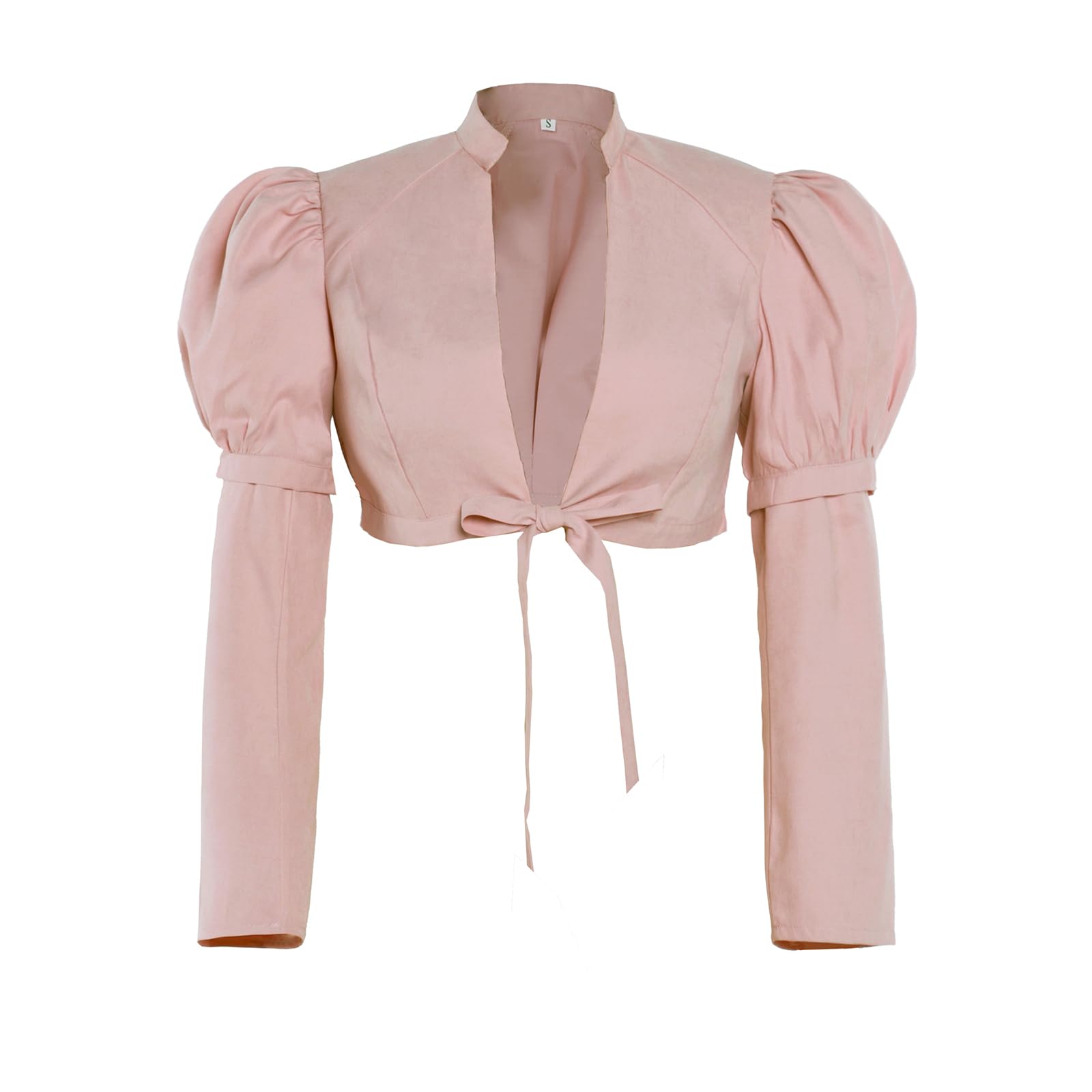 Vibsion Regency Spencer Jacket Womens Jane Austen Costume Pink Crop Coat Top