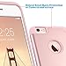 ULAK iPhone 6 Plus Case, iPhone 6S Plus Case, Slim Dual Layer Soft Silicone and Hard Back Cover Anti Scratches Bumper Protective Case for Apple iPhone 6 Plus / 6S Plus 5.5 inch - Rose Gold