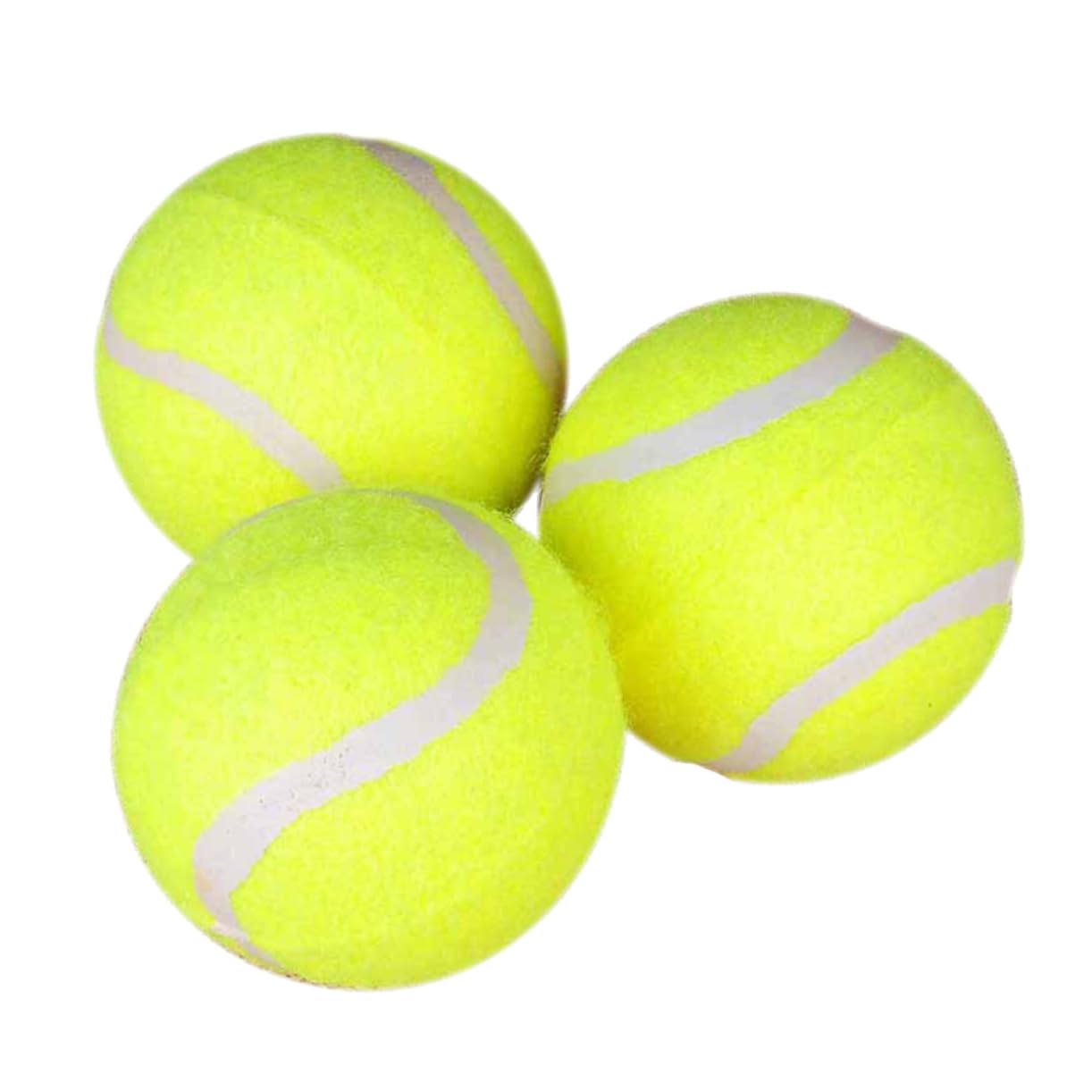 Mipcase 3 Pack Training Tennis Balls Orange High Elasticity Style Tennis Accessory for Beginners