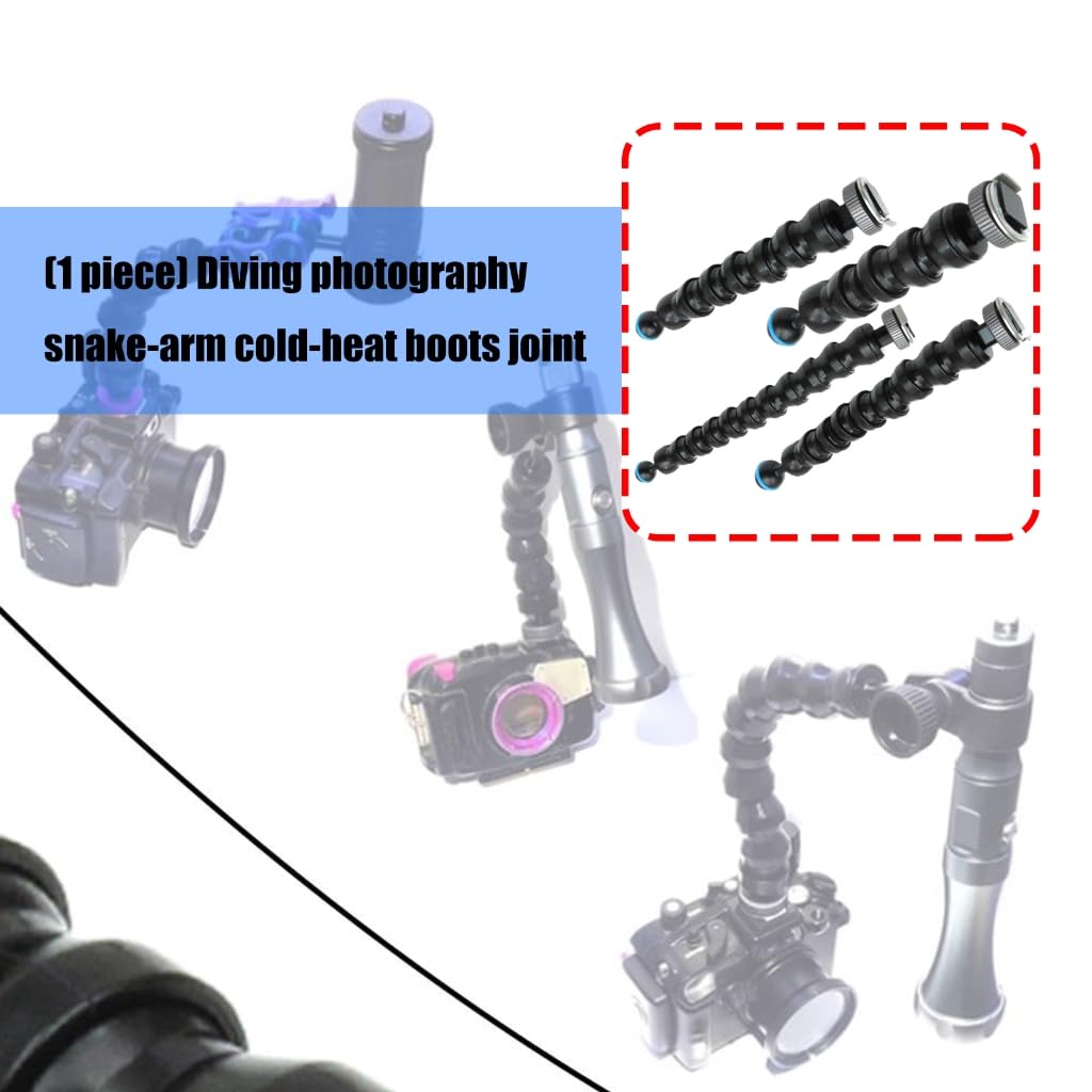 Beznarzędziowe ramię do fotografii podwodnej z adapterami do zimnej stopy