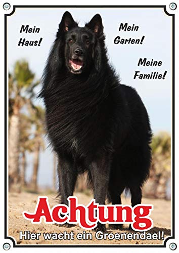 Petsigns Hundeschild - Groenendael - belg. Schäferhund - wetterfest und uv-beständig, DIN A4 Cover