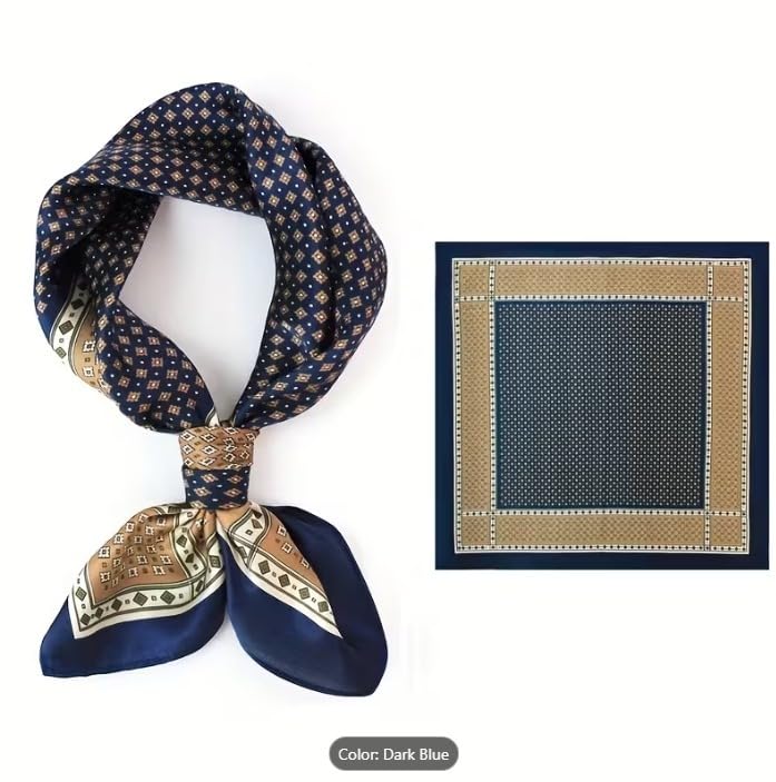 Image of Silk Head Scarf for Women - Luxury Satin Silk Hair Scarf, Soft Bandana Wrap for Sleeping, Hair Protection & Styling