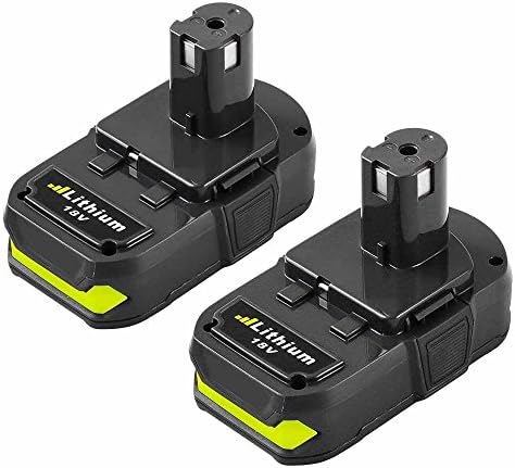 Battery for Ryobi 18v 2500mAh, Fhybat P102 Lithium Replacement 18 Volt ONE+ P108 P100 P104 P105 P110 Cordless Power Tools Batteries (2Packs)