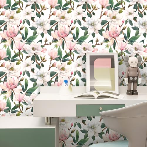 Papier peint floral vintage autocollant pour masquer les défauts - 5