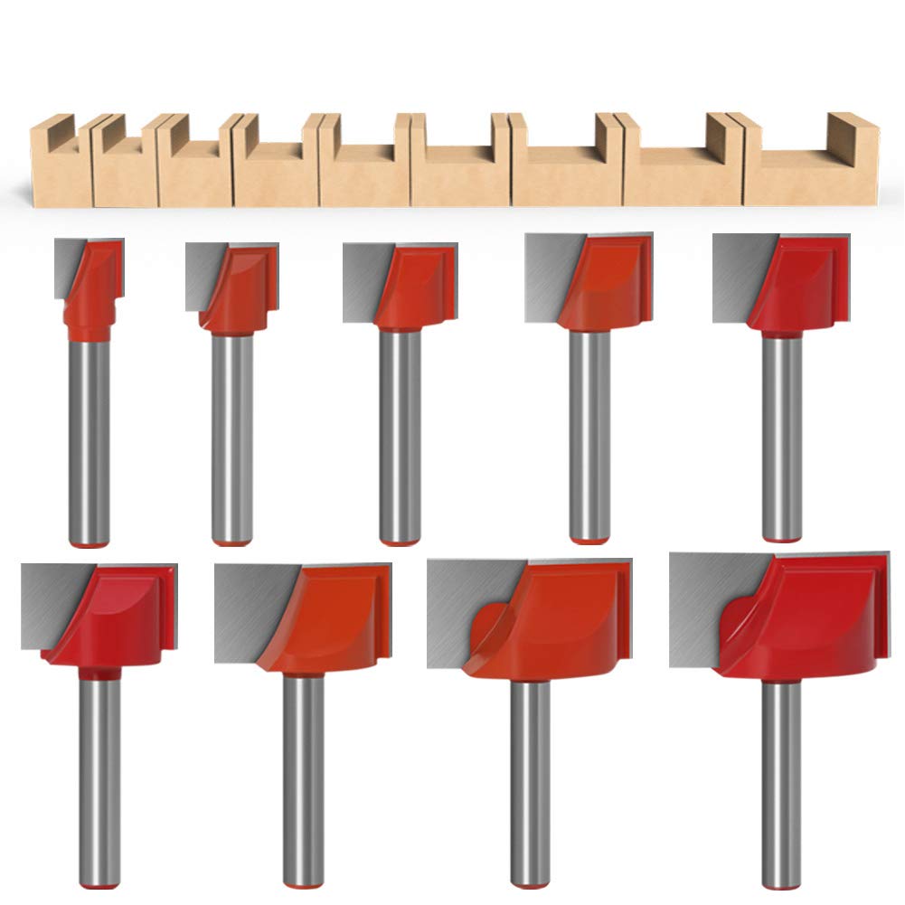 Amazon | Bestgle 9ピース6mmシャンク クリーニング底ルータービット