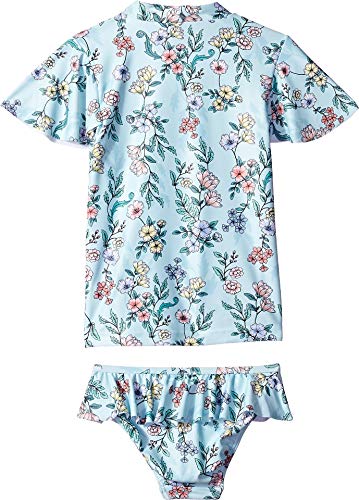 Image of Seafolly Girls' Short Sleeve Rashguard Swimsuit Set