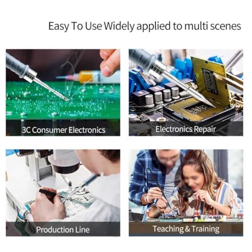 Image of C210 /C245 /C115 Universal Pencil Soldering Iron Tips for T210 /T245 /T115 Replacement for Mini Portable Micro Solder Pen Various Models Rework Stations Tool Soldering Accessories (HZY C245-4PCS)