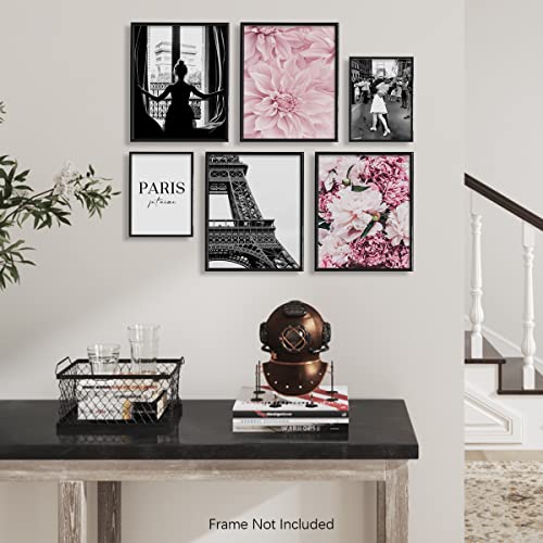 Pink Paris Coco Wall Decor - Postive Quotes Gifts, Bedroom Bath - Feminist Inspirational Quotes for Women Girl Bedroom Wall Art - Rose Peony Glam Posters for Room Aesthetic - Fashion Designer Pictures - Image 5