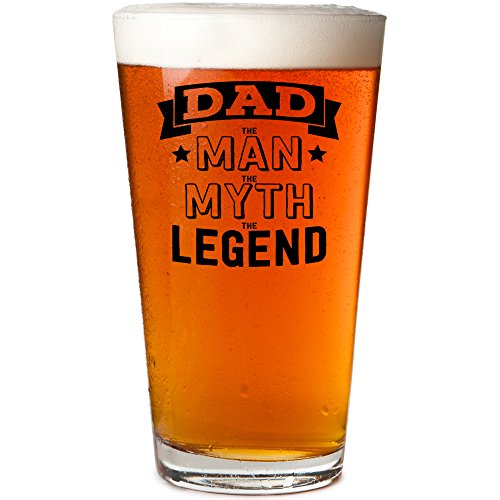 Daft & Co. DAD Man Myth Legend Beer Pint Glass & Father's Day