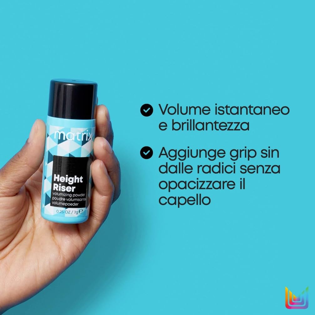 Matrix Polvere Volumizzante, Brillantezza e Volume Istantanei, Non Opacizza, Per Tutti i Tipi di Capelli, Height Riser, 7 g
