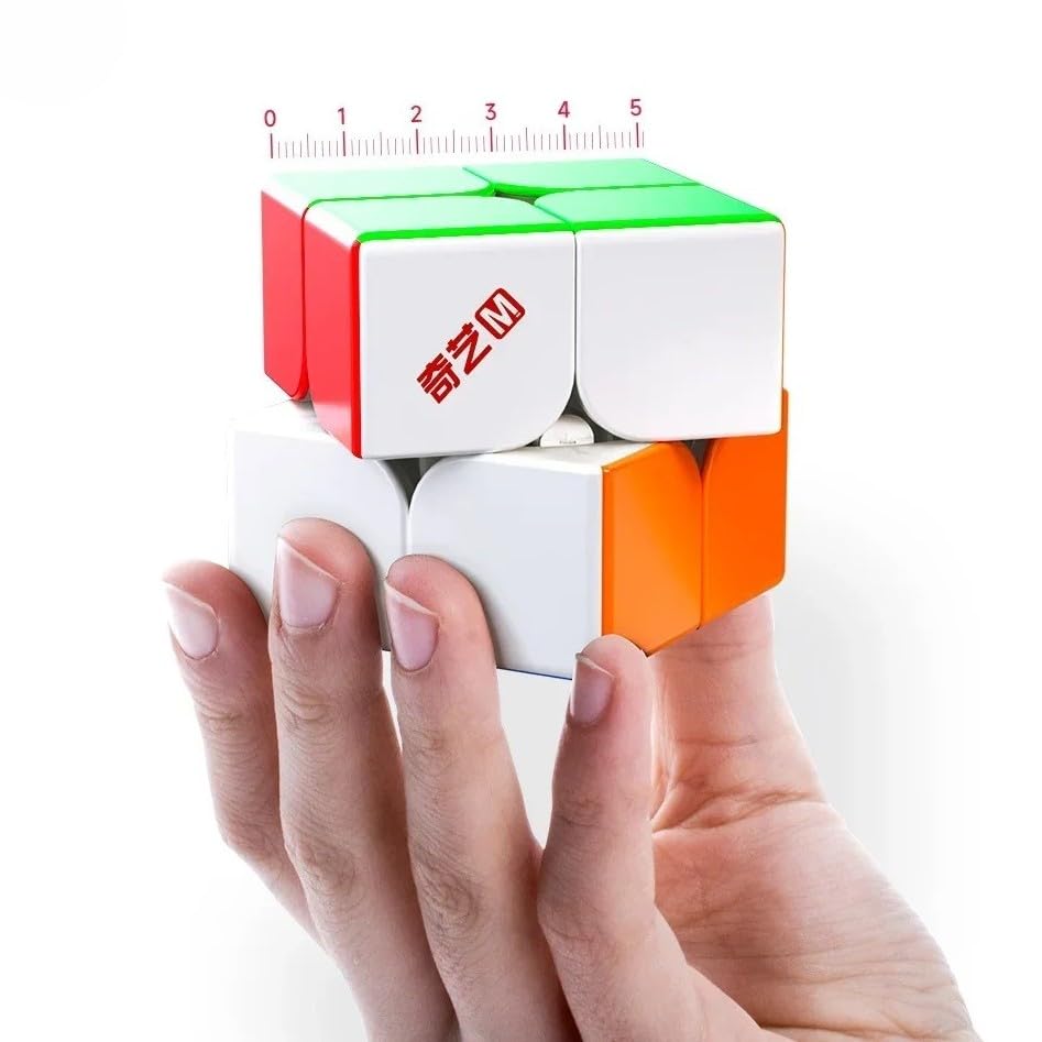 Image of QiYi M Pro 2x2 (Core Magnetic) Speed Cube - Stickerless Ball-Core Magnetic 2x2 Puzzle with Dual Adjustment System, Smooth & Stable Turning for Speedcubers & Beginners