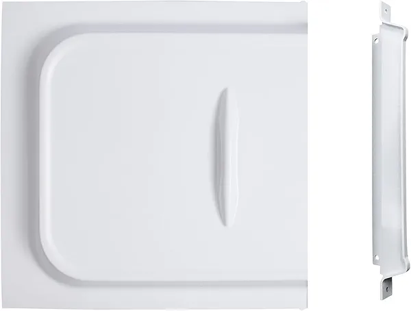 RVGUARD RV Screen Door Slide, 12” Panel with Slide Stop, fit’s for RV, Camper, Travel Trailer, OEM Replacement, White