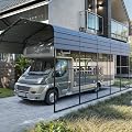 YOLENY 14x25FT RV Carport, Heavy Duty Metal Car Port with Reinforced Metal Frame & Galvanized Roof, Weather-Resistant Car Shelter for RV, Cars, Trucks, Boats, SUVs, and Tractors-Gray