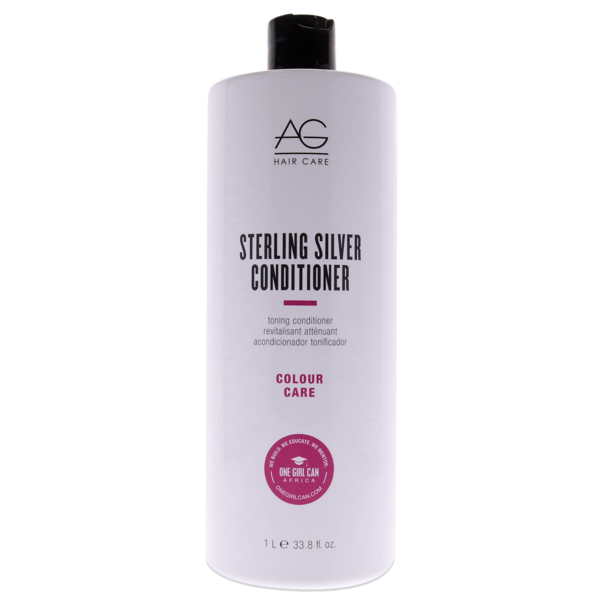 AG Care Hair Colour Sterling Silver Toning Conditioner, 33.8 Fl oz