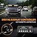 XRIDONSEN 2x 17 inch Emergency Dash Strobe Lights for Trucks Interior Front/Rear Windshield Lights 40 LED Amber White Safety Warning Hazard Lights w/Controller for Plow Trucks Construction Vehicles