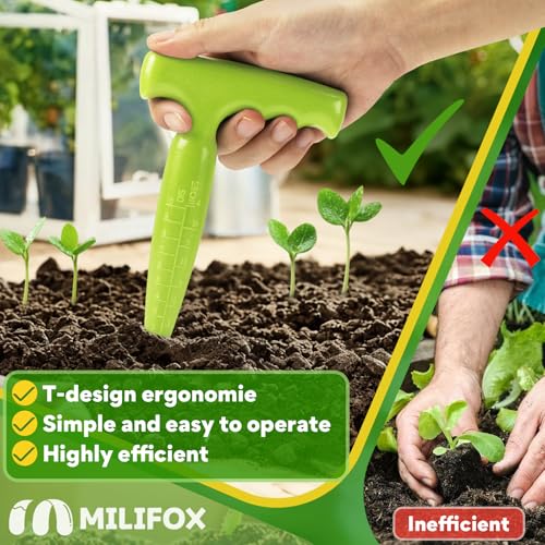 Herramienta para sembrar semillas 2 piezas verde claro miniatura 6