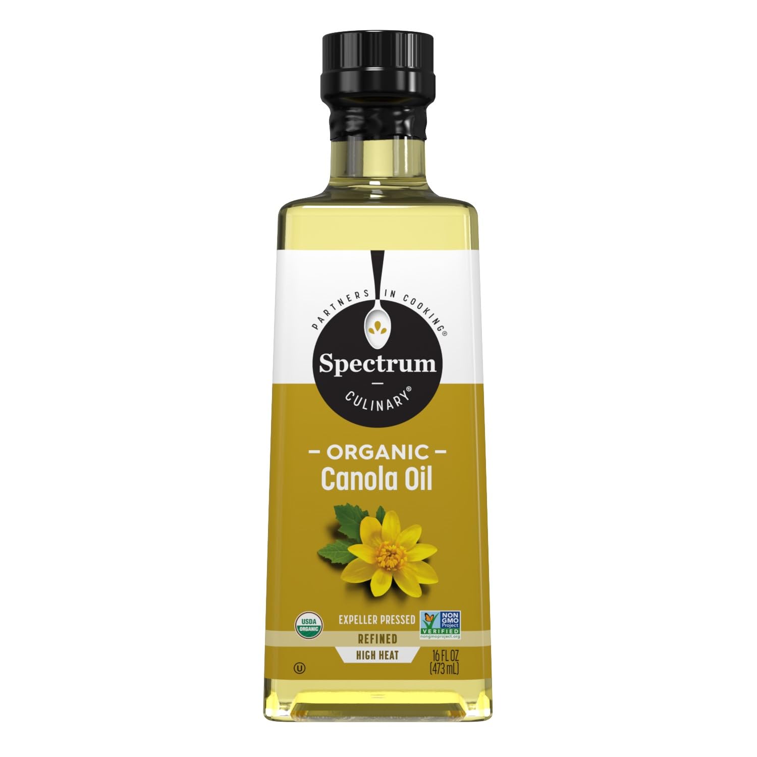 Spectrum Aceite de canola orgánico culinario, 16 fl. oz.