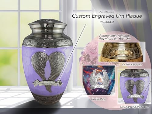 Image of Angel Wing Cremation Urns for Human Ashes Adult Female Angel Urns for Ashes