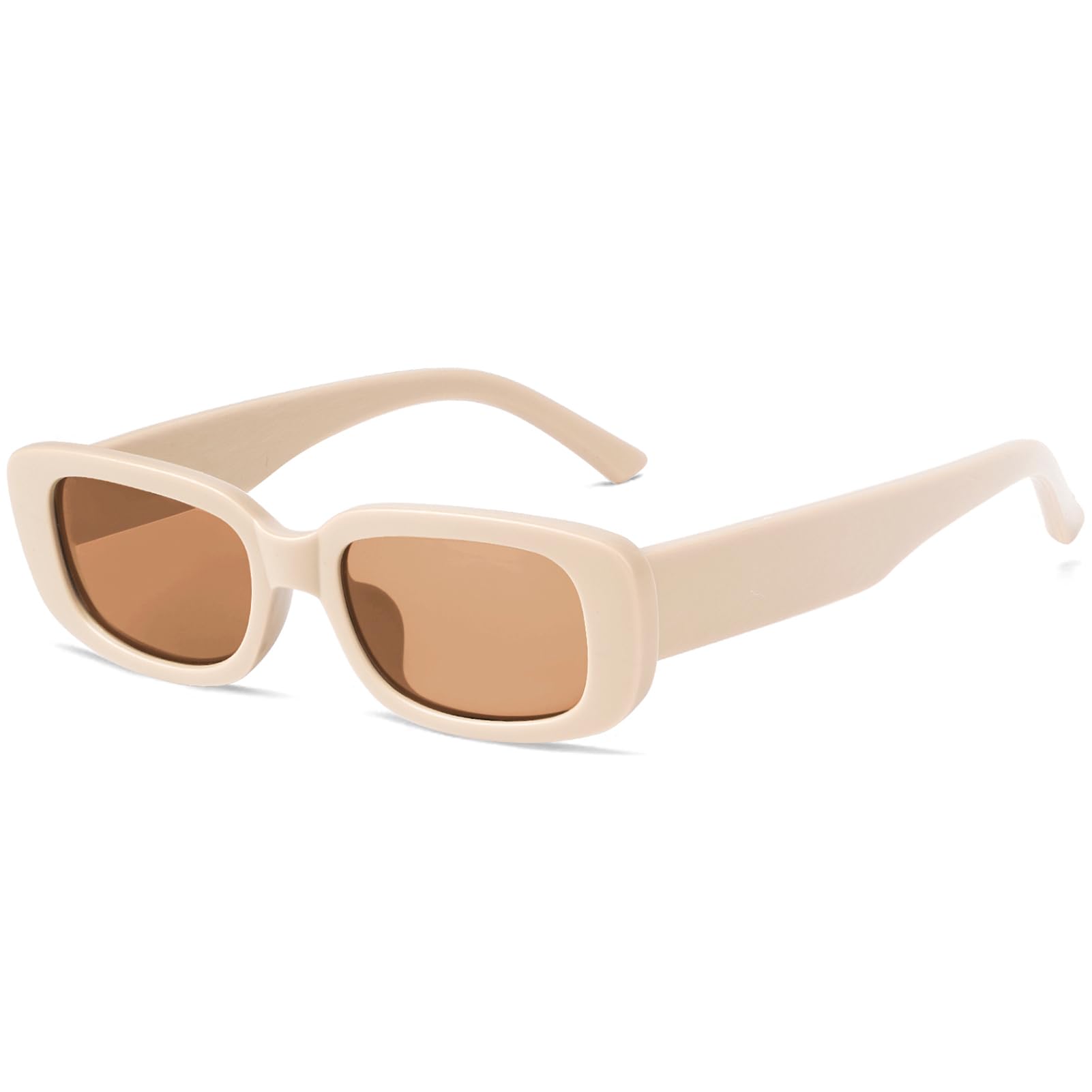 Retro Rectangle Sunglasses for Women Men Square 90s Y2K Trendy Cool Glasses Fashion Aesthetic Thin Accessories