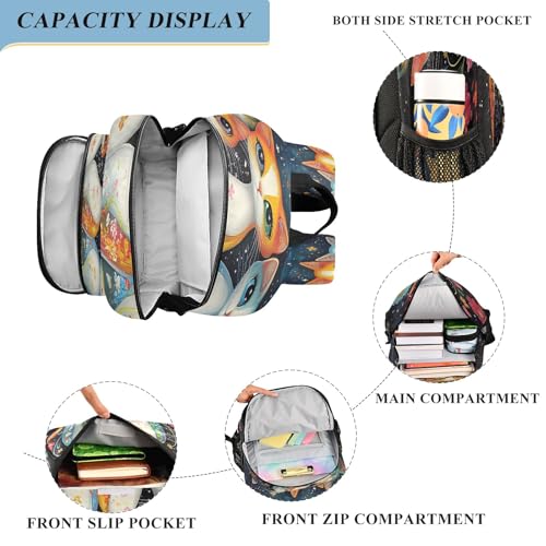 Kids Backpacks School Daypack College Bag Bookbag for Boys Girls Four Cats4