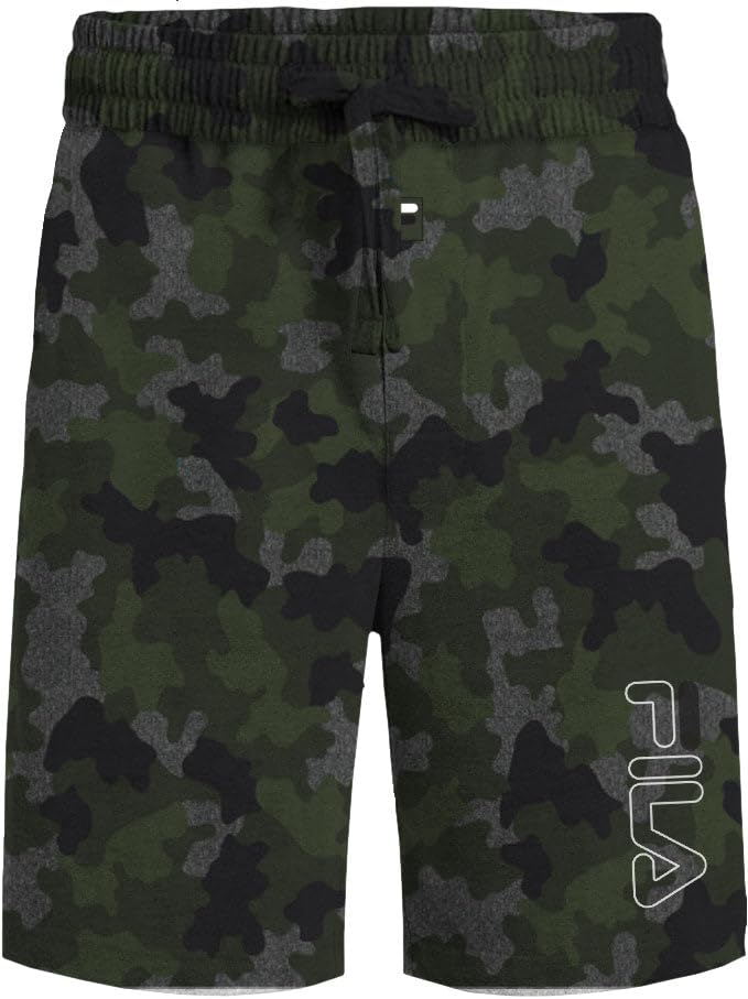Image of Fila Men's 100% Brushed Jersey Pajama Night Sleep Short, Various Pack Size Options (Single Pack or 2 Pack)