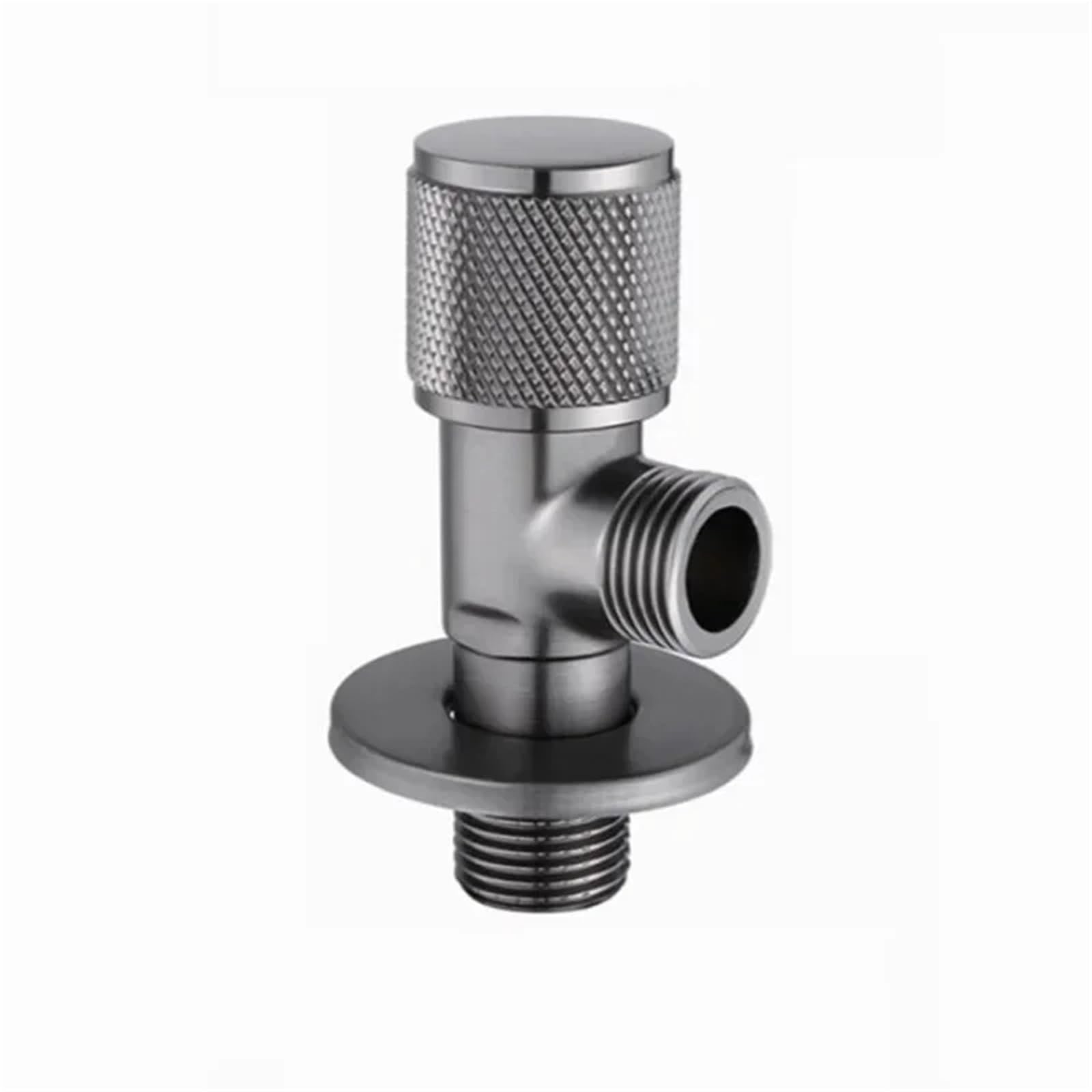 Valve， G1/2 Brass Angle Valve for Bathroom and Kitchen Water Stop Pressure Regulator Multicolor(Grey)