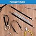 4 Black Electrical Tape Holders - Thong with Snap Hooks, Strap, Polyester Tape Holder Chain for Tool Belts, Pouch Bag, Tool Box & Construction