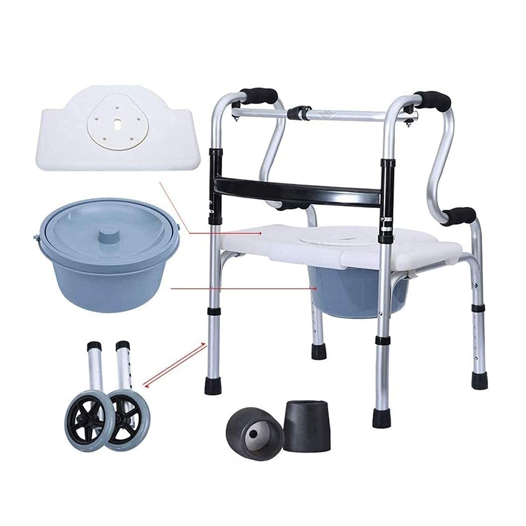 Buy Rely on walking Walker For Seniors Rollator Shower Commode Chair With Pot For Seniors