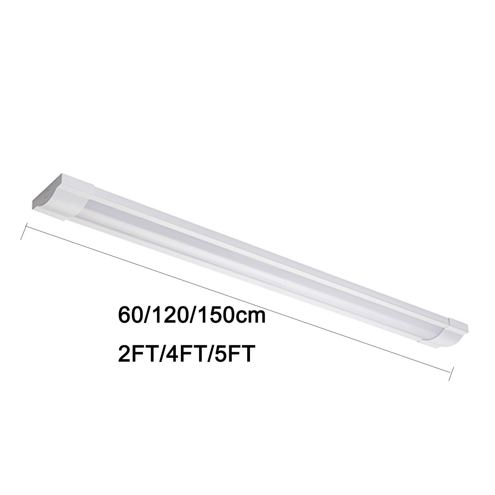 Światło liniowe LED 20 W/40 W/50 W, lampa sufitowa z długą listwą komercyjna liniowa oprawa oświetleniowa do biura, oświetlenie podwieszane do szkoły, rynku(Warm light,5ft/50W)
