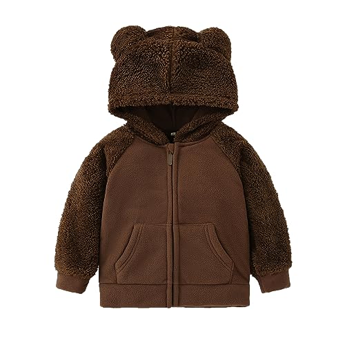 LIUONEXI - Abrigos - Parka - para bebé niña café 130 cm(5-6 Años)