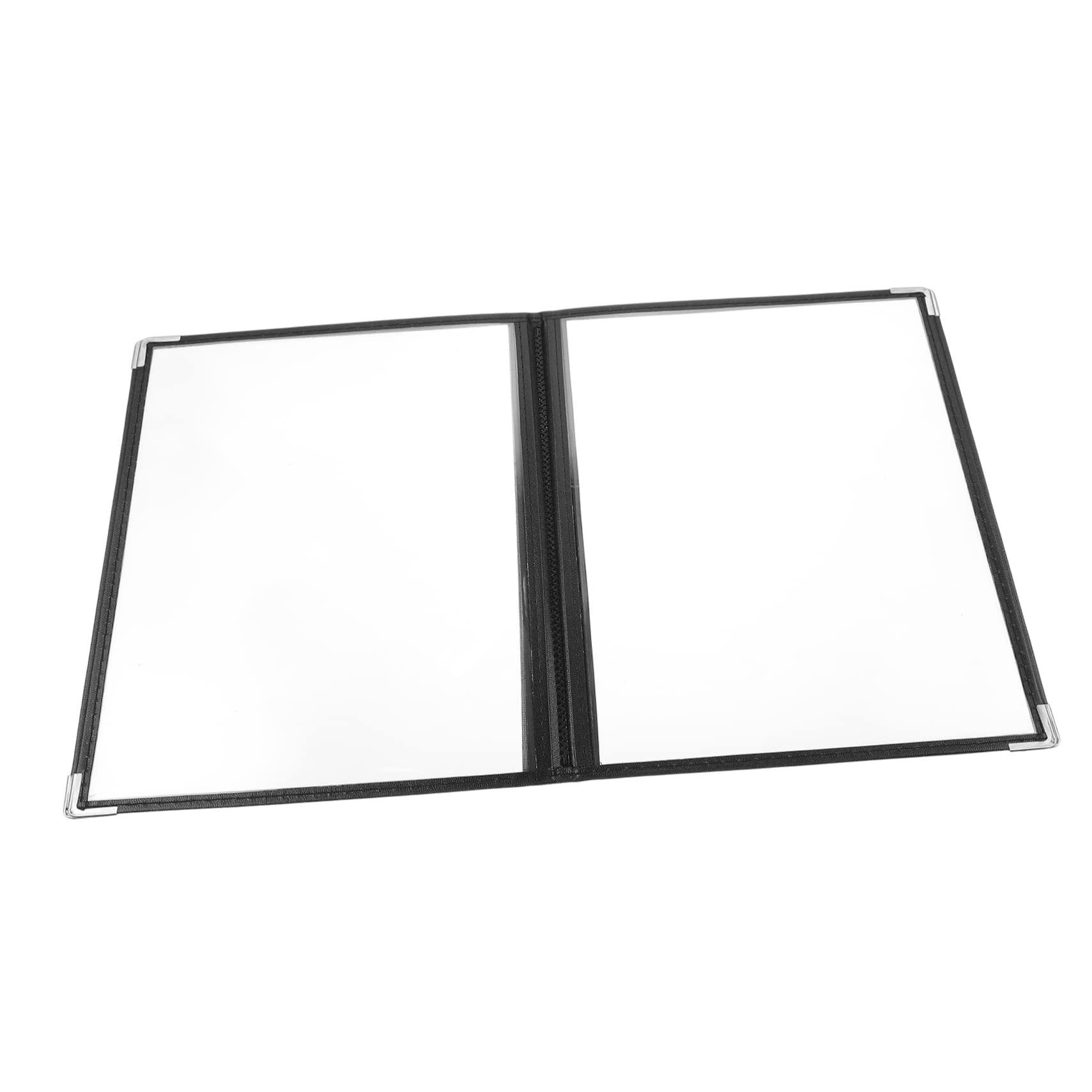 ULTECHNOVO 12piezas Portada De Menú Transparente De Pvc Para Restaurantes Carpeta Flexible y Resistente Para Recetas y Cartas De Comida Diseño Elegante y Fácil De Limpiar