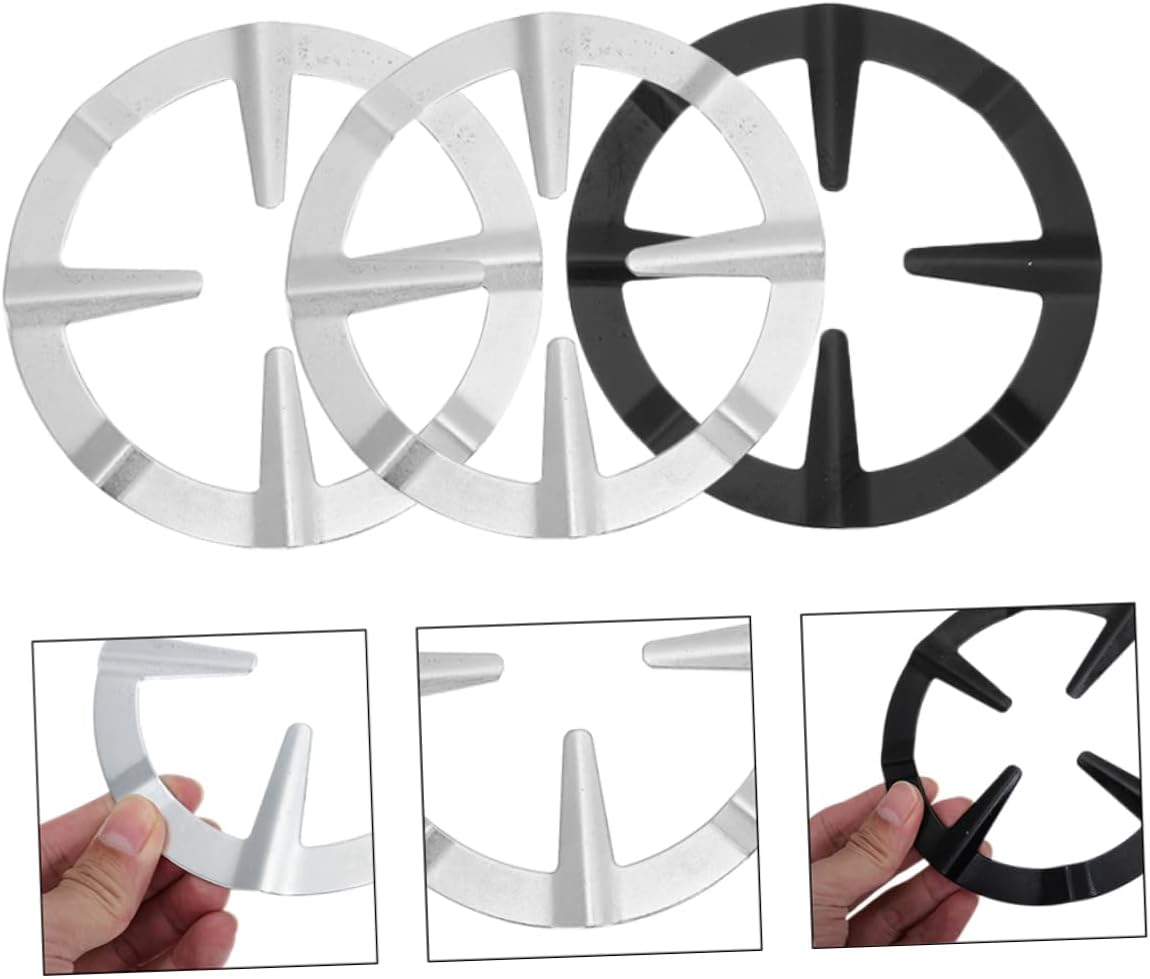 3Pcs Wok Rack Wear Resistant Replaceable Wok Rings for Gas and Electric Stoves Easy to Clean Cooking Support Durable Kitchen Accessory