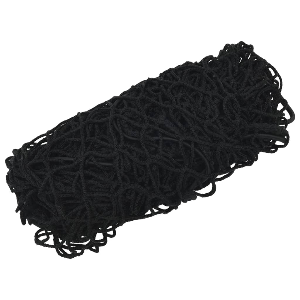 vidaXL Anhängernetz, Hängernetz mit Gummiseil, Abdecknetz für Anhänger, Transportnetz Ladungssicherungsnetz Gepäcknetz, Schwarz 6x3,5m PP