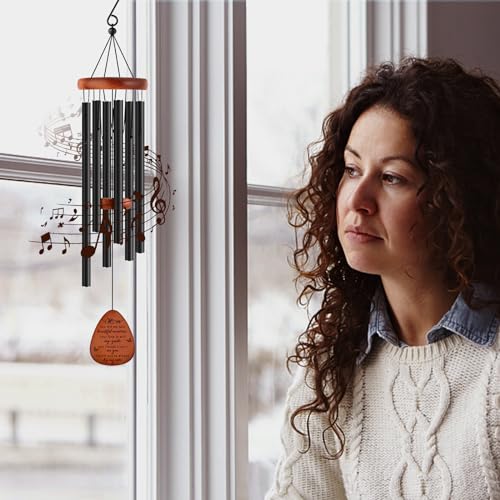 Image of Memorial Gifts for Loss of Mom,Memorial Wind Chimes 25'', Sympathy Gifts for Loss of Mother, Home Decor Outdoor Garden, Soothing Melodic Tones with Mute Option