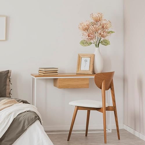 Miniatura 4 de Briful 6 flores artificiales de crisantemo de 4 pulgadas, flores de primavera falsas, flores de alfiler de imitación grandes para el hogar, jarrón,