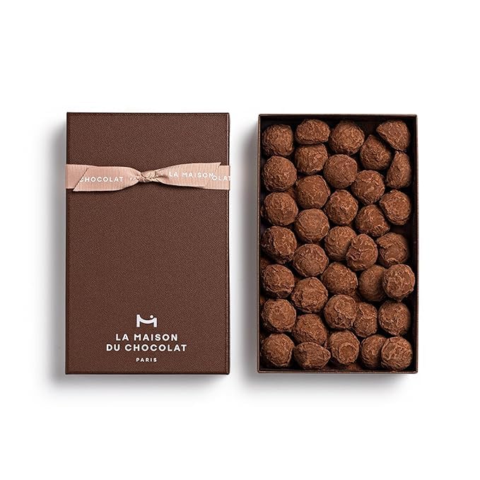 LA MAISON DU CHOCOLAT Classic Truffles Gift Box, Gourmet French Dark Chocolate Gift Box (35 Pieces)