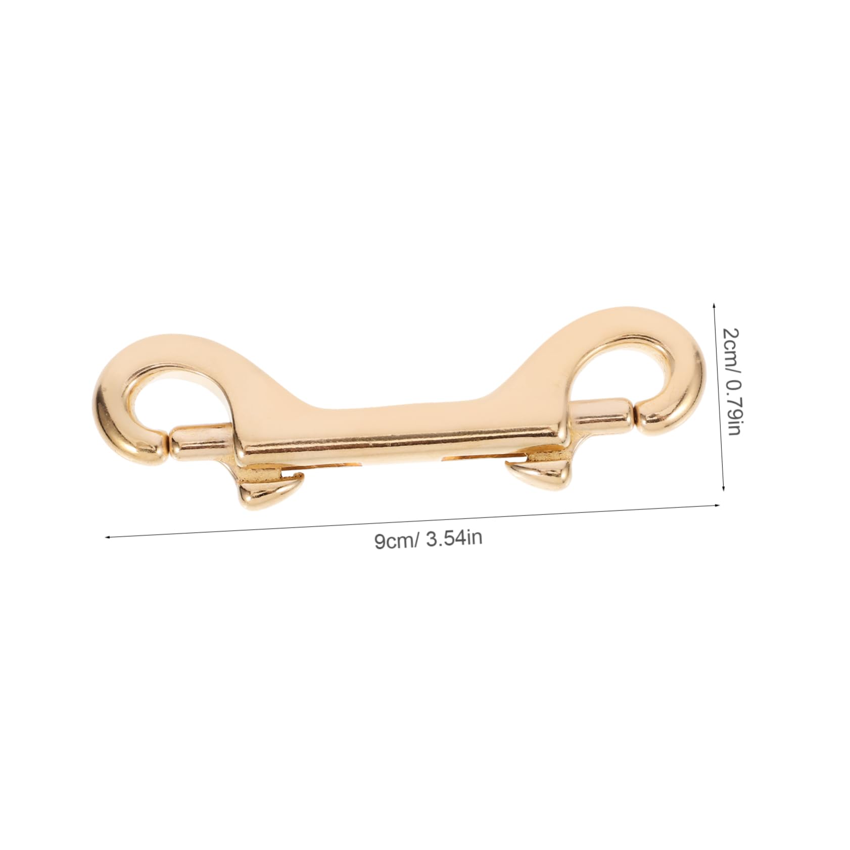 Alipis Messing Karabinerverschluss Oval Schwenk Tri Produktbild-Vorschau 3