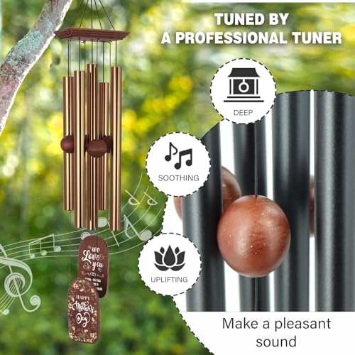 Image of ASTARIN Personalized from Daughter Son, Birthday Gift Wind Chimes for Mom Grandma Wife, Wind Chime Thank You Gift for Women Home Yard Garden Outdoor Decor