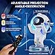 Astronaut Projektion Lampe Led Weltraum Nachthimmel Lichtprojektor Lampe Mit Timer & Fernbedienung Sternenhimmel Projektor Einstellbare Helligkeit & Geschwindigkeit 360°Rotation für Kinder &Erwachsene
