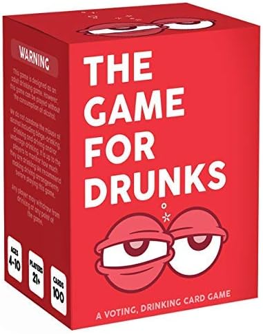 The Game for Drunks: Fun Adult Drinking Card Game with 100 Voting Commands, That Gets You Tipsy and Crazy