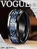 GAUEIOUR Tungsten Carbide Ring,Black Celtic Dragon Titanium Ring, Blue Carbon Fiber Inlay, Exquisite Jewelry, Suitable for Both Men and Women, Jewelry Gift (Size 7) #3