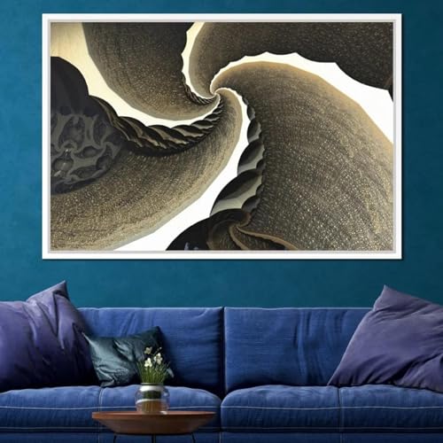 Art abstrait sombre toile de vigne 60x105 cm pour decoration salon