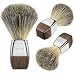 GRUTTI Shaving Brush 100% Pure Badger Shaving Brush-Silver Handle- Engineered for the Best Shave of Your Life