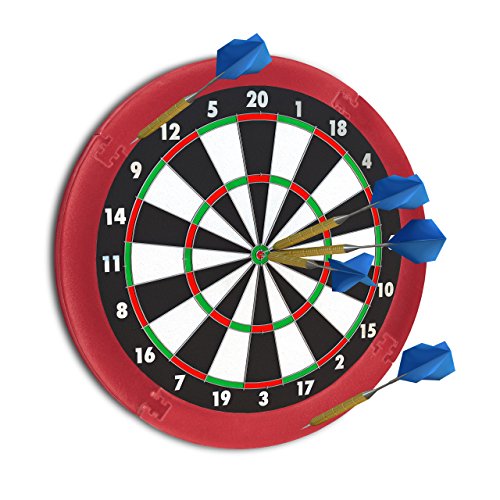 Relaxdays 10021529 114 Dart Auffangring R5, Catchring Dartscheibe, 4-teilig, Surround f. Dartboards,...