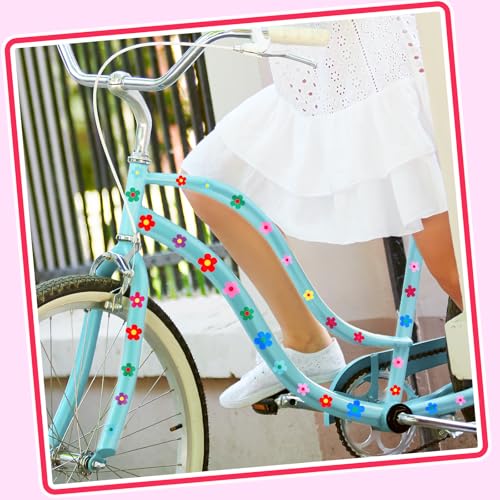 Amabro 70 PCS Flowers Car Stickers Set, Car Decals Bicycle Sticker Motorcycle Bus Scooter Vinyl Waterproof Stickers Outdoor for Window Journal Planner Laptop Luggage Decoration (Color B)