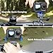 AMAZEAR Metal Magnetic Quick-Release Mount for DJI OSMO 360 & Action 5 Pro Accessories, Upgraded Aluminum Alloy QR Adapter for Action 3/4 with Horizontal Rotation Fuction, Pure Black