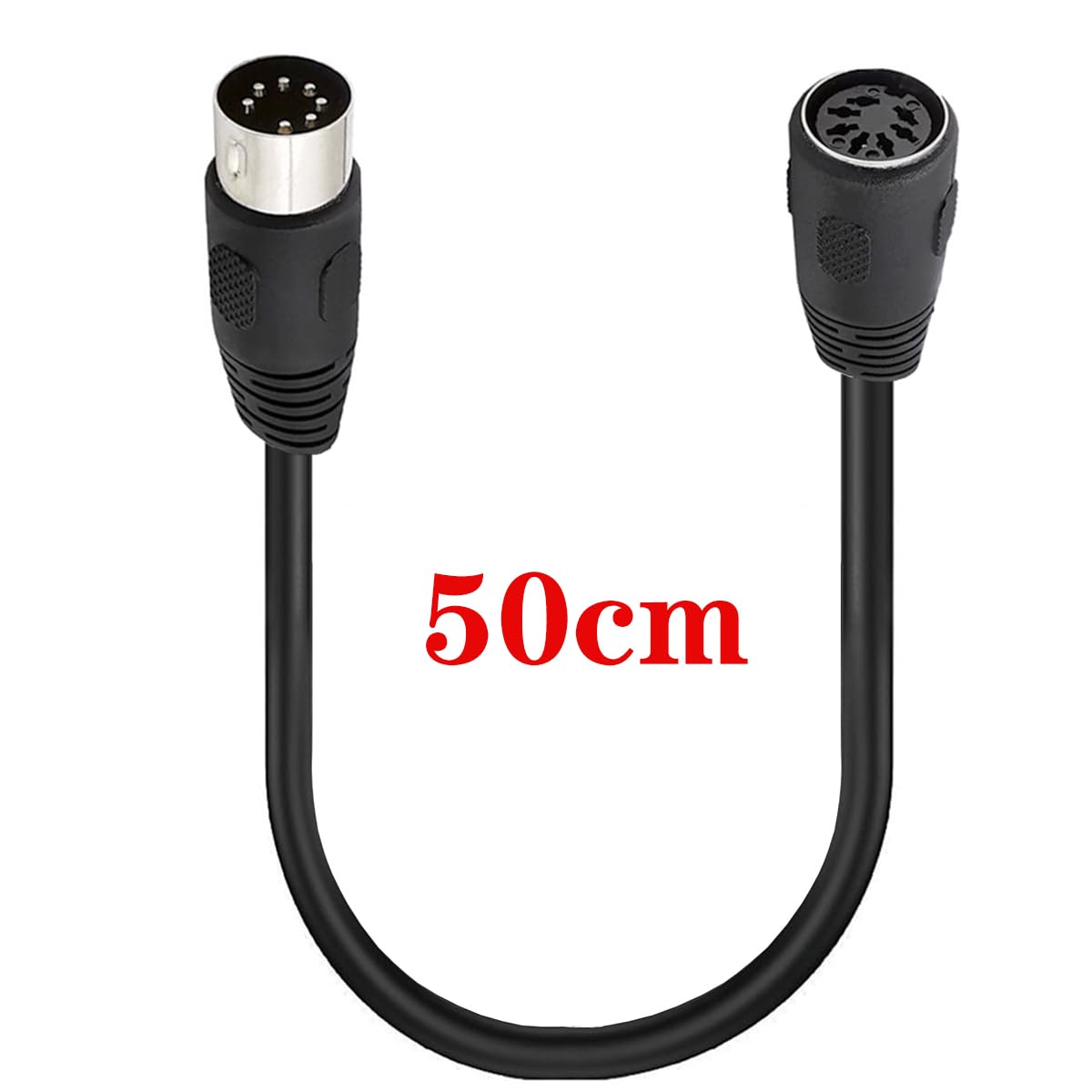Connettore Audio DIN 4 Pin Maschio – Adattatore Per Bang & Olufsen B&O, PowerLink, BeoLab 3, MIDI E Computer – 1 Pezzo Nero - 2